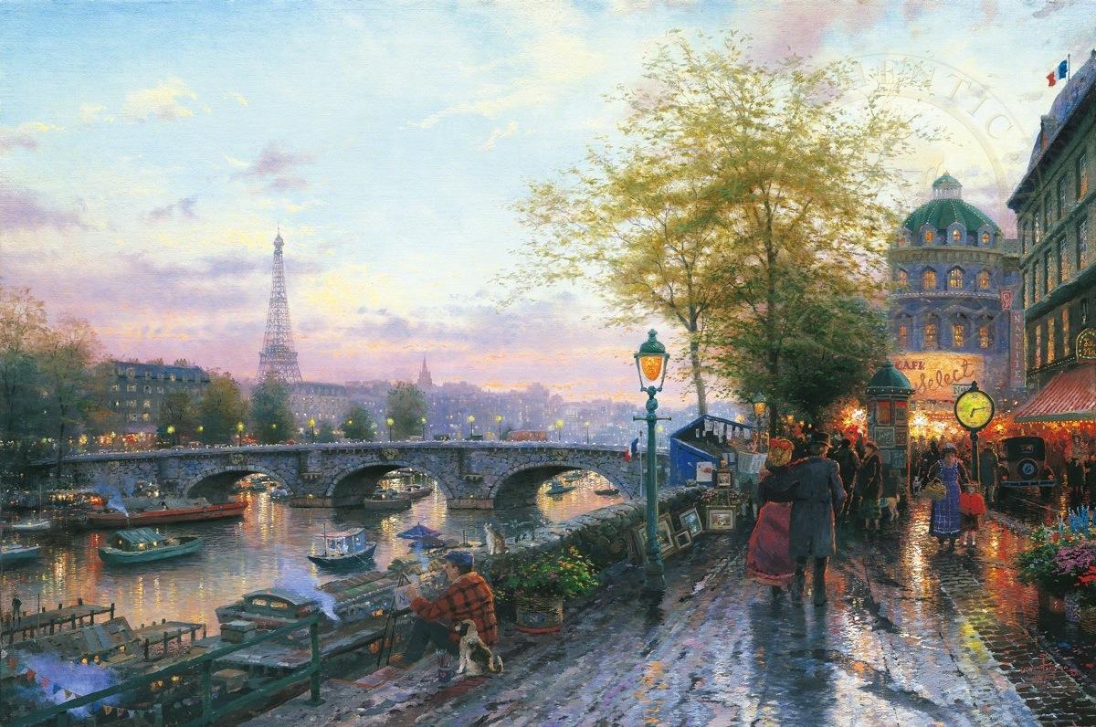 Paris Tour Eiffel Thomas Kinkade Peintures à l'huile